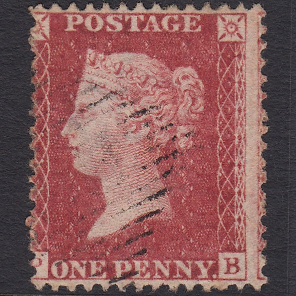 GB QV 1857 1d Rose-red (Plate 43) SG40-C10(1) PB FU Ireland Misperf