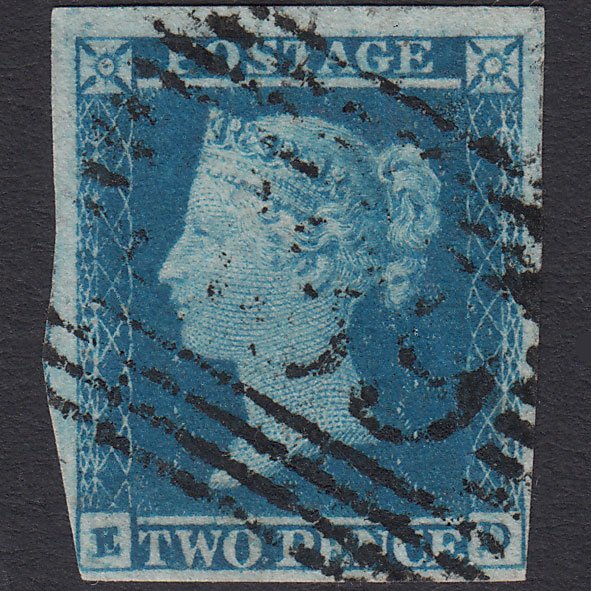 GB QV 1841 2d Blue (Plate 4) SG14-E1(2) ED FU nr 4 Margins Wick 339