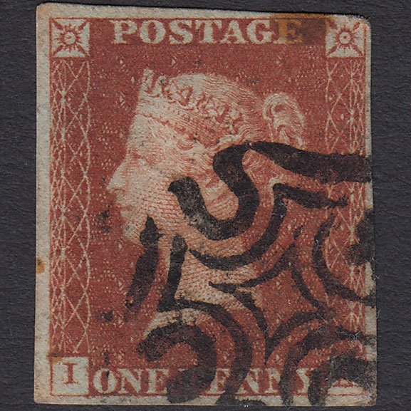 GB QV 1841 1d Red-brown (Plate 27) SG8-B1(1) IA GU nr 4 Margins MX