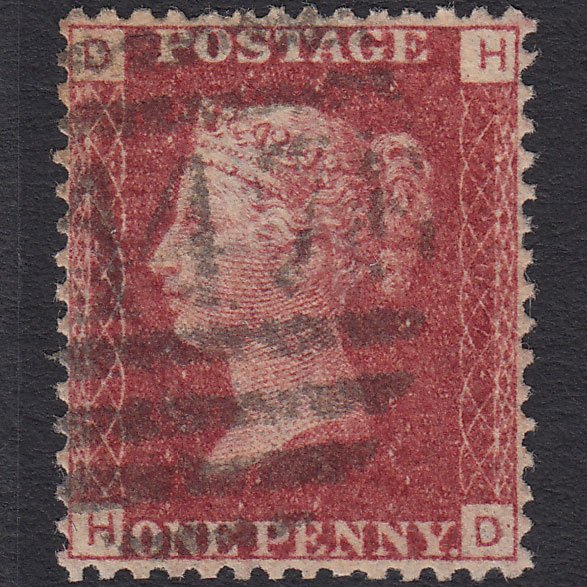 GB QV 1864 1d (Plate 107) SG44-G1(2) HD FU Leeds 447 Very Well Centred