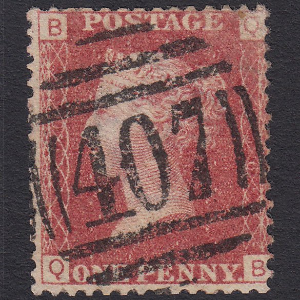 GB QV 1864 1d Rose-red (Plate 136) SG43-G1(1) QB FU Isle OF Man 407