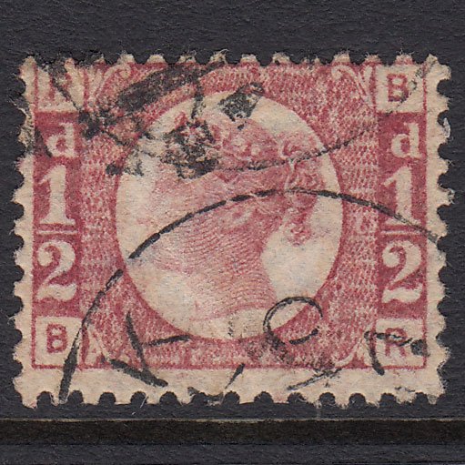 GB QV 1870 1/2d Rose-red (Plate 13) SG48-G4 BR GU CDS Cancel