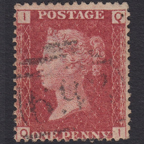 GB QV 1864 1d Lake-red (Plate 98) SG44-G1(2) QI FU Light Cancel