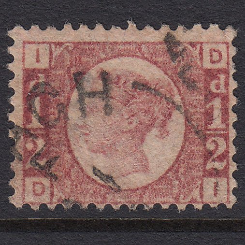 GB QV 1870 1/2d Rose-red (Plate 14) SG48-G4 DI FU Armagh CDS Cancel