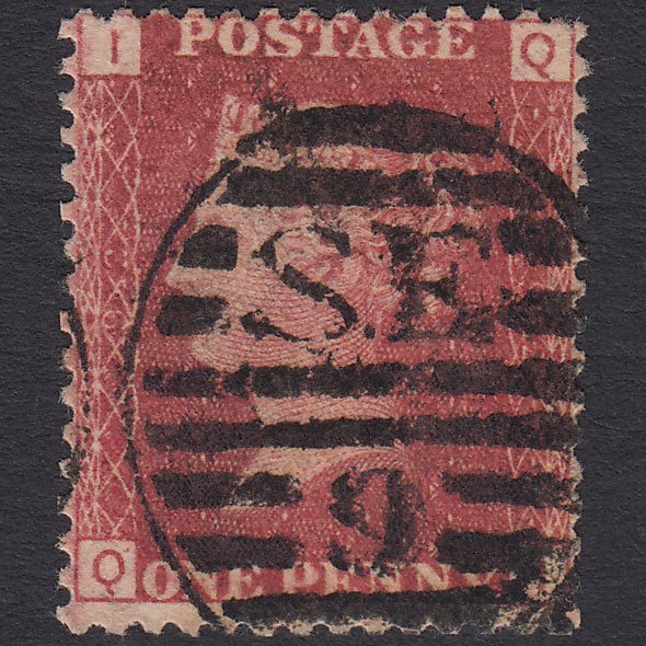 GB QV 1864 1d Lake-red (Plate 92) SG44-G1(2) QI GU London D&S SE9