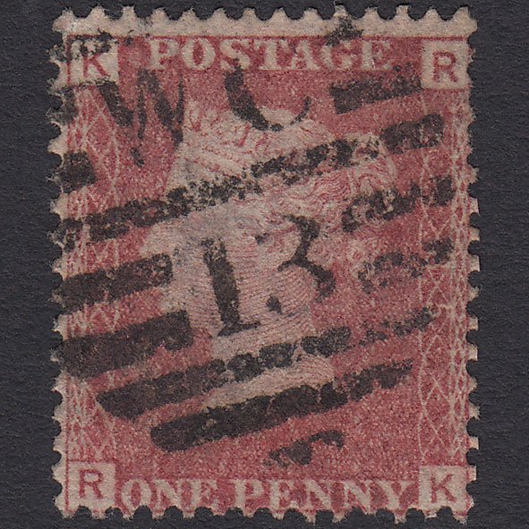 GB QV 1864 1d Lake-red (Plate 85) SG44-G1(2) RK FU London D&S WC13