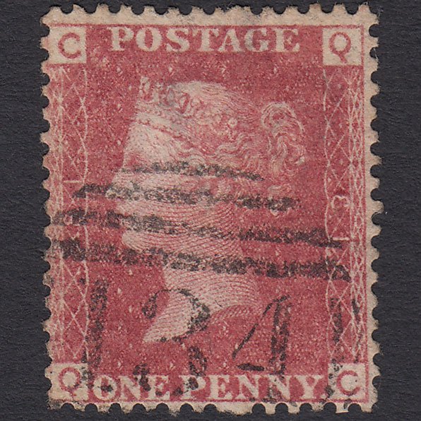 GB QV 1864 1d Rose-red (Plate 81) SG43-G1(1) QC FU Bristol 134 Blind Perfs