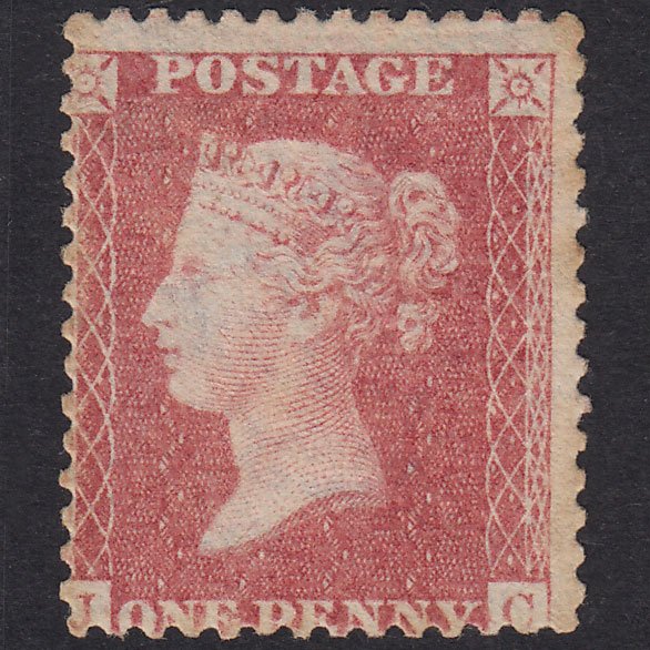 GB QV 1857 1d Pale Rose Plate 44 SG39-C10(3) JC GOOD UNUSED
