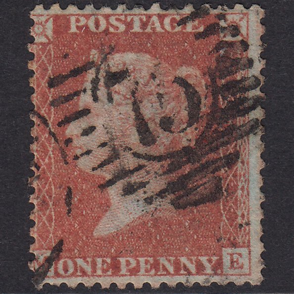 GB QV 1856 1d Red-Brown Plate 35 SG29-C8(1) ME GU London D&S 75