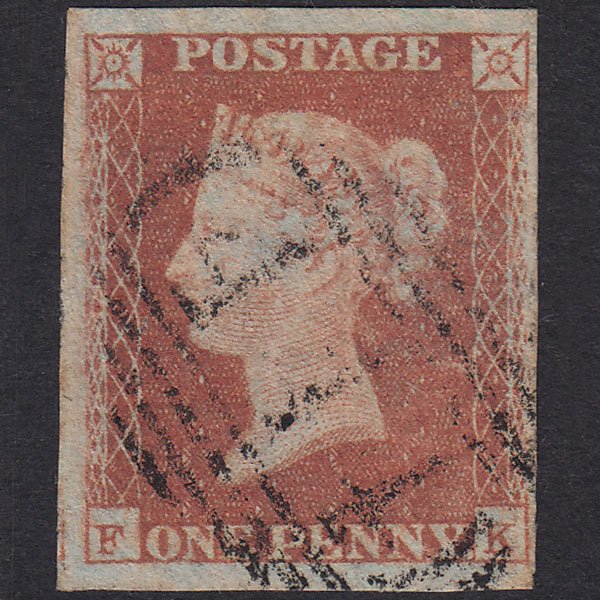 GB QV 1841 1d Red-Brown Plate 88 SG8-B1(1) FK GU 4 Margins Leamington 444