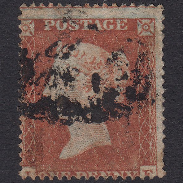 GB QV 1854 1d Red-Brown Plate 157 SG17-C1(1) JF PU