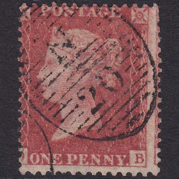 GB QV 1857 1d Rose-Red SG40-C10(1) ?B FU London D&S N20