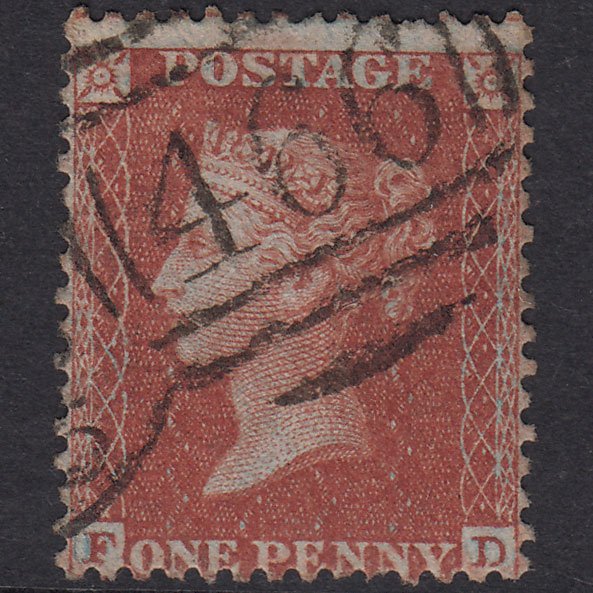 GB QV 1855 1d Pl 6 SG24-C3(1) Constant Variety FD FU Liverpool 466 Spoon