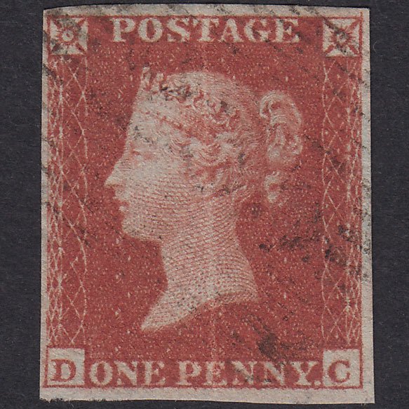 GB QV 1841 1d Red-Brown Plate 167 SG8-B2(1) DC GU 4 Margins Scotland