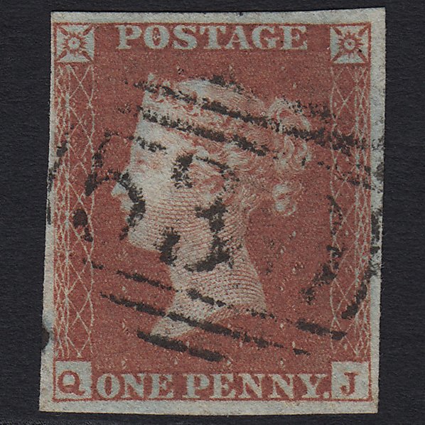 GB QV 1841 1d Red-brown (Plate 167) SG8-B2(1) QJ FU 4 Margins