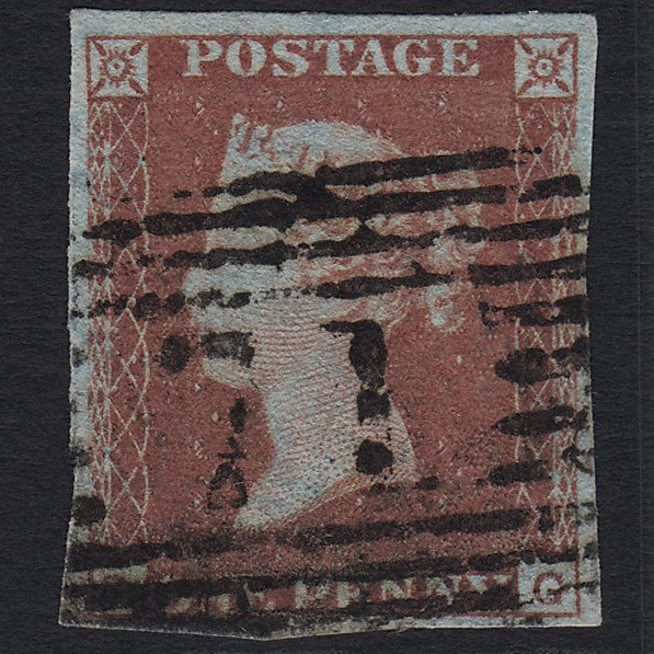 GB QV 1841 1d (Plate 102) SG8-B1(1) OG FU Castle Douglas 71 4M Imperf