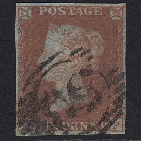 GB QV 1841 1d Red-brown (Plate 101) SG8-B1(1) FF GU London D&S Cancel 4M