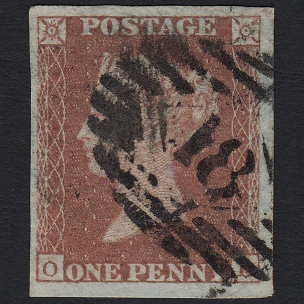 GB QV 1841 1d Red-brown (Plate 97) SG8-B1(1) OE GU London IS 18 4 Big Margins