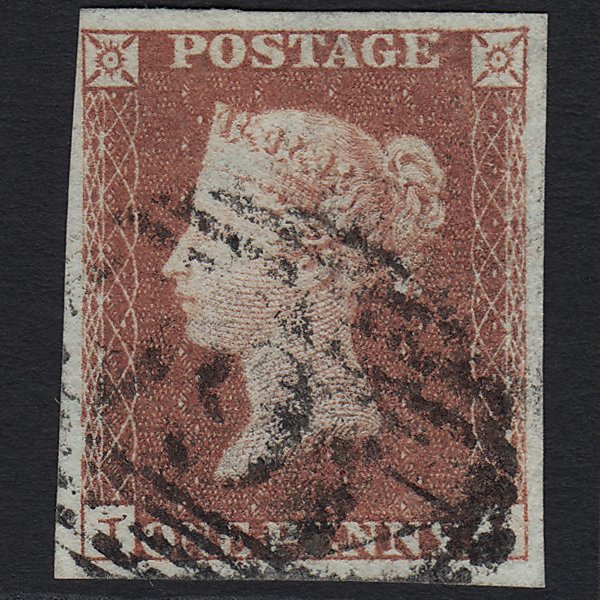 GB QV 1841 1d Red-brown (Plate 96) SG8-B1(1) JI FU Liverpool 466 4M Imperf