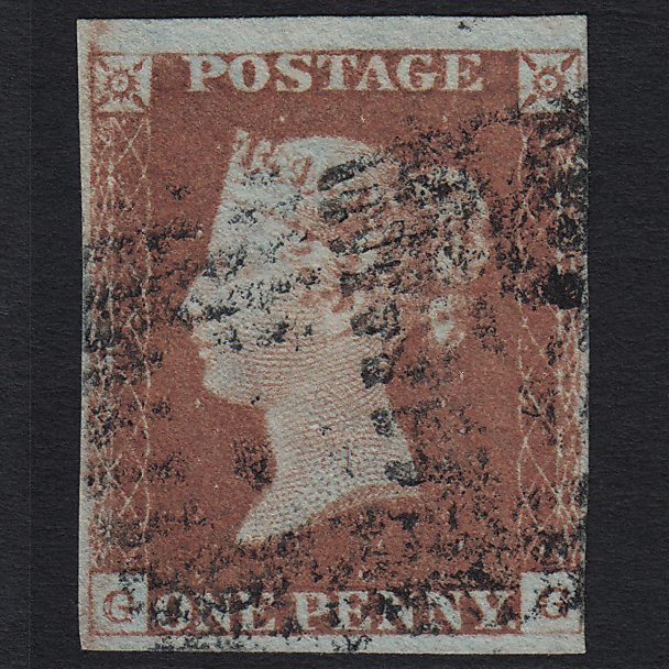 GB QV 1841 1d Red-brown (Plate 74) SG8-B1(1) GG GU in Scotland 4M Imperf