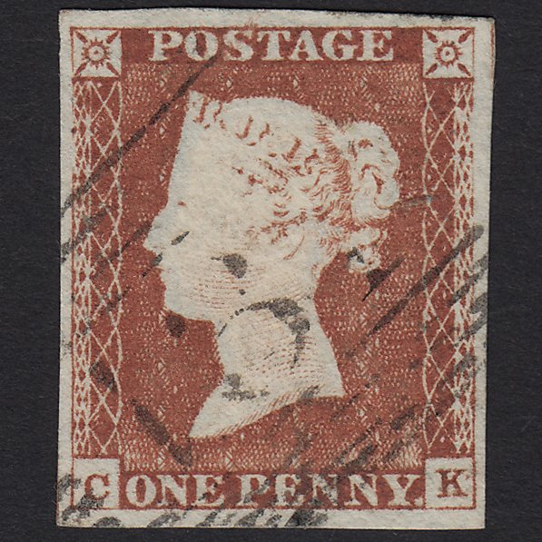 GB QV 1841 1d (Plate 50) SG9-B1(3) CK VFU Edinburgh 131 4 Margins