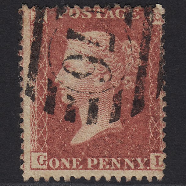 GB QV 1857 1d Rose-red (Plate 59) SG40-C10(1) GL GU London D&S 76