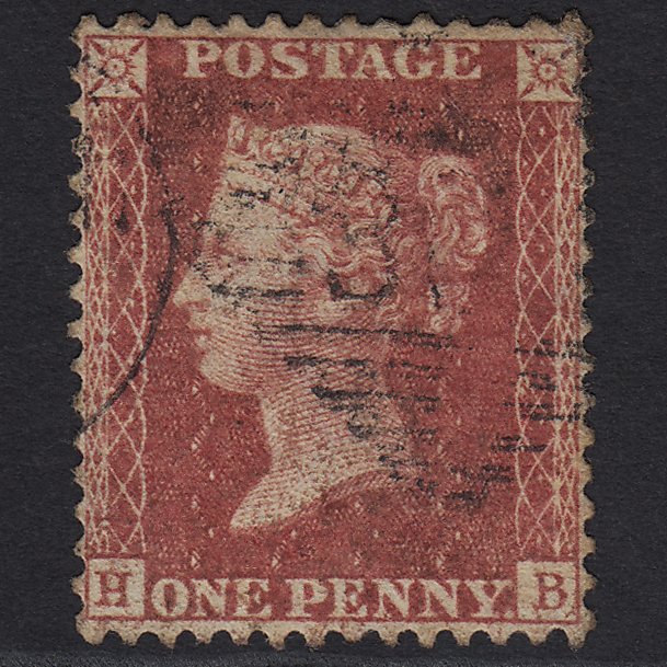 GB QV 1857 1d Rose-red (Plate 59) SG40-C10(1) HB GU in Ireland