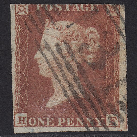 GB QV 1841 1d Red-brown (Plate 157) SG8-B2(1) HF GU Edinburgh 131