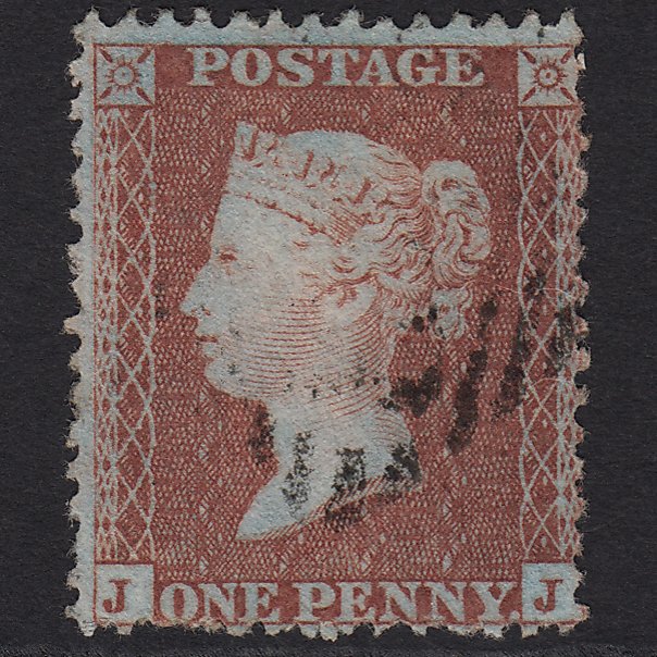 GB QV 1855 1d (Plate 13) SG24-C3(1) JJ FU Missing Imprimatur Light Cancel