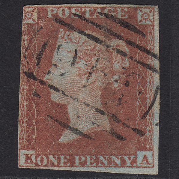 GB QV 1841 1d Red-brown (Plate 163) SG8-B2(1) KA GU 3m Imperf Ledbury 446