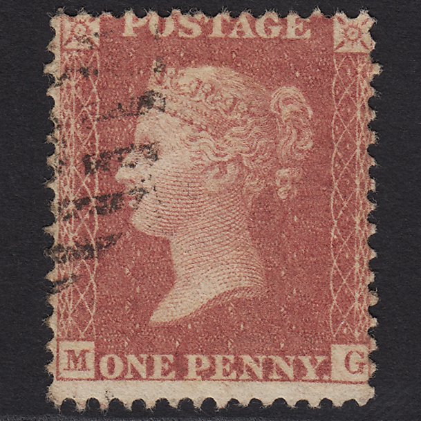 GB QV 1857 1d Rose-red (Plate 59) SG40-C10(1) MG FU Light Cancel
