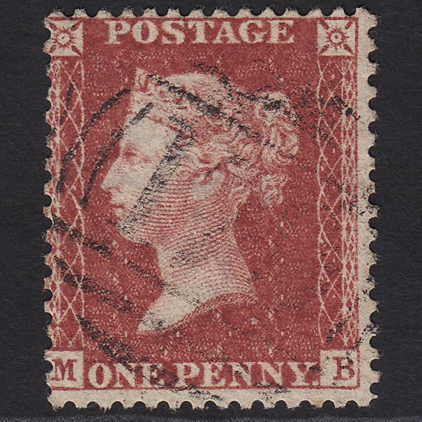 GB QV 1857 1d Rose-red (Plate 46) SG40-C10(1) MB GU Light Cancel