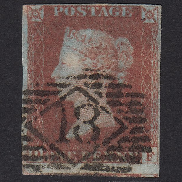 GB QV 1841 1d Red-brown (Plate 70) SG8-B1(1) DF GU 4M Imperf London IS 13