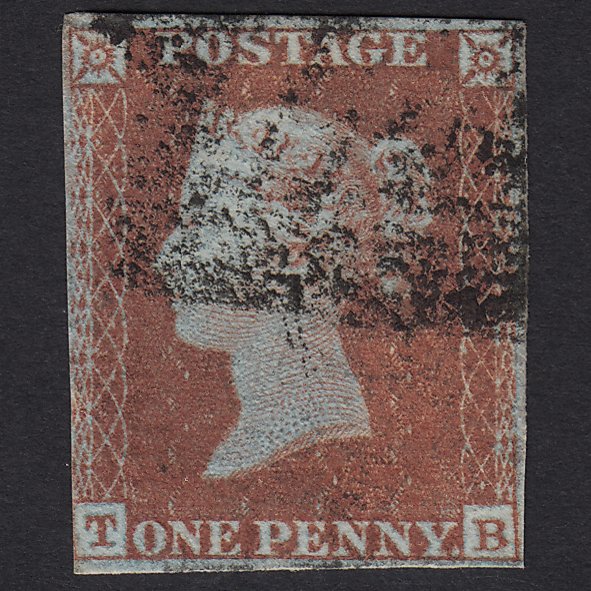 GB QV 1841 1d Red-brown (Plate 142) SG8-B2(1) TB GU nr 4M Imperf