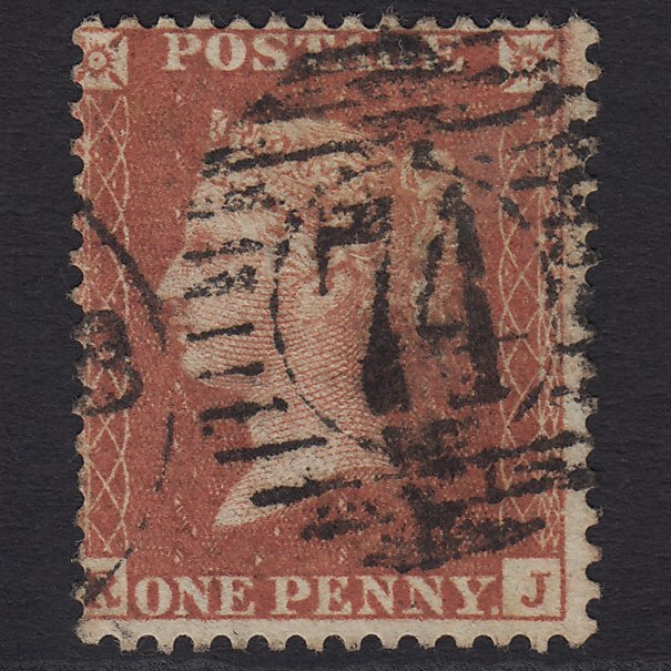 GB QV 1856 1d Red-brown (Plate 31) SG29-C8(1) RJ GU London D&S 74