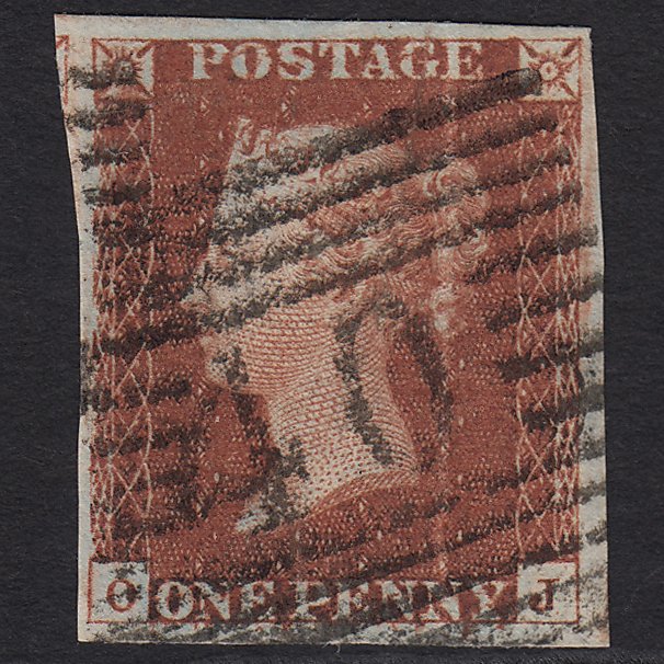 GB QV 1841 1d (Plate 64) SG10-B1(4) Constant Variety OJ GU 4M Beith 40