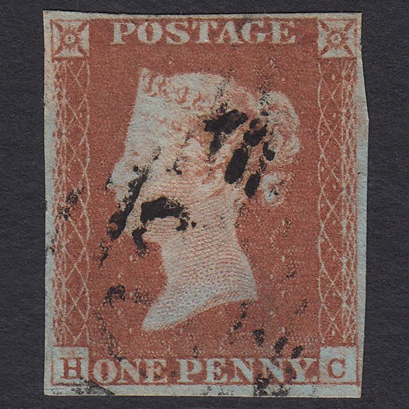 GB QV 1841 1d Red-brown (Plate 70) SG8-B1(1) HC FU 4 Margins