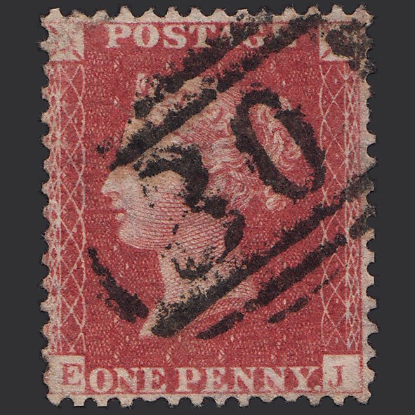 GB QV 1857 1d Rose-red (Plate 64) SG40-C10(1) EJ GU Well Centred