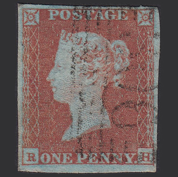 GB QV 1841 1d Very Blued (Plate 94) SG8a-B1(2) RH FU South Queensferry 306