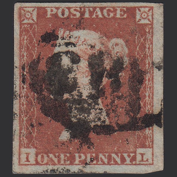 GB QV 1841 1d Red-brown (Plate 90) SG8-B1(1) IL GU 4 Good to Huge Margins