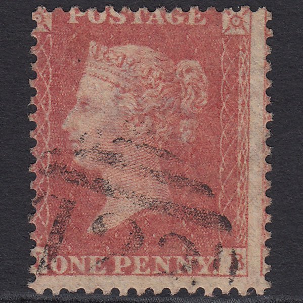 GB QV 1857 1d (Plate 55) SG39-C10(3) NB FU Bridgwater 123 Large Misperf