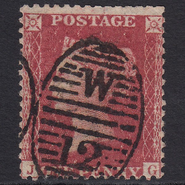 GB QV 1857 1d Rose-red (Plate 46) SG40-C10(1) JG GU London D&S W12