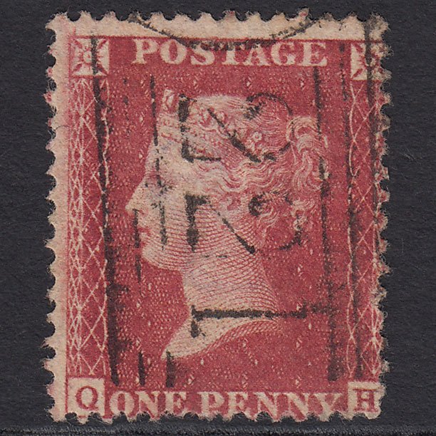 GB QV 1857 1d Rose-red (Plate 59) SG40-C10(1) QH FU Leith 221