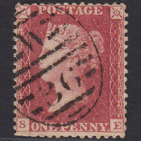 GB QV 1857 1d Rose-red (Plate 59) SG40-C10(1) SE GU London D&S W36