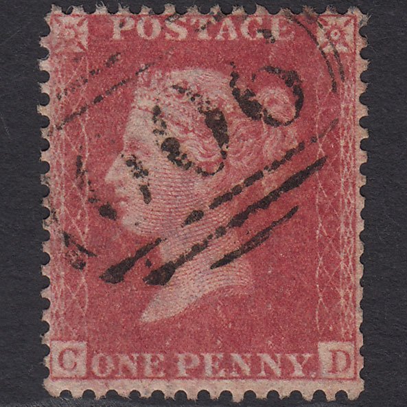 GB QV 1857 1d Rose-red (Plate 49) SG40-C10(1) CD GU Witham 900