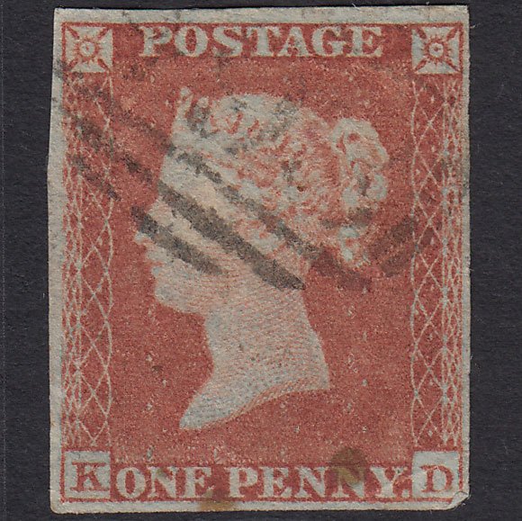 GB QV 1841 1d Red-brown (Plate 151) SG8-B2(1) KD GU 4 Margins