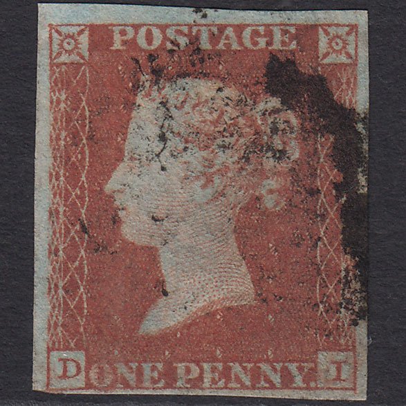 GB QV 1841 1d Red-brown (Plate 106) SG8-B1(1) DI FU 4 Margins