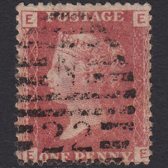 GB QV 1864 1d Rose-red (Plate 71) SG43-G1(1) EE FU London D&S N22