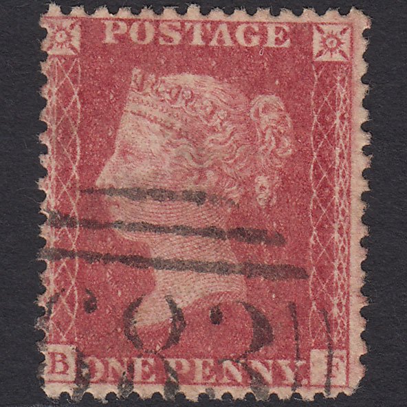 GB QV 1857 1d Rose-red (Plate 67) SG40-C10(1) BF FU Salisbury 683