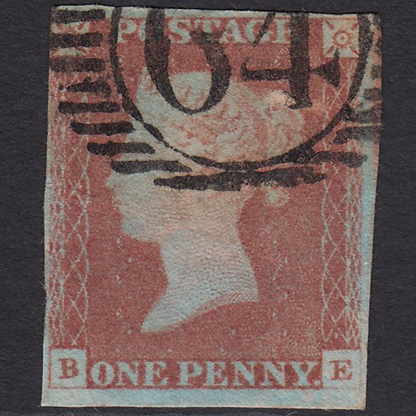 GB QV 1841 1d Red-brown (Plate 72) SG8-B1(1) BE GU nr 4M London D&S 64